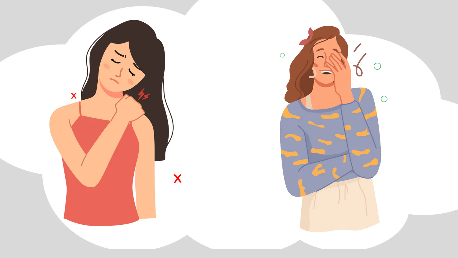 Kvinders nakkesmerter vs tilfredshed med justerbar memory foam hovedpude