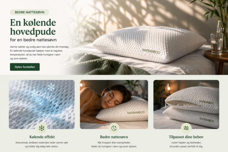 En kølende hovedpude for en bedre nattesøvn